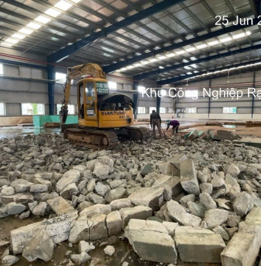 Đục nền bê tông-Bê Tông Miền Nam – Đục nền bê tông tại Long An – Theo nhu cầu | Chi phí rõ ràng